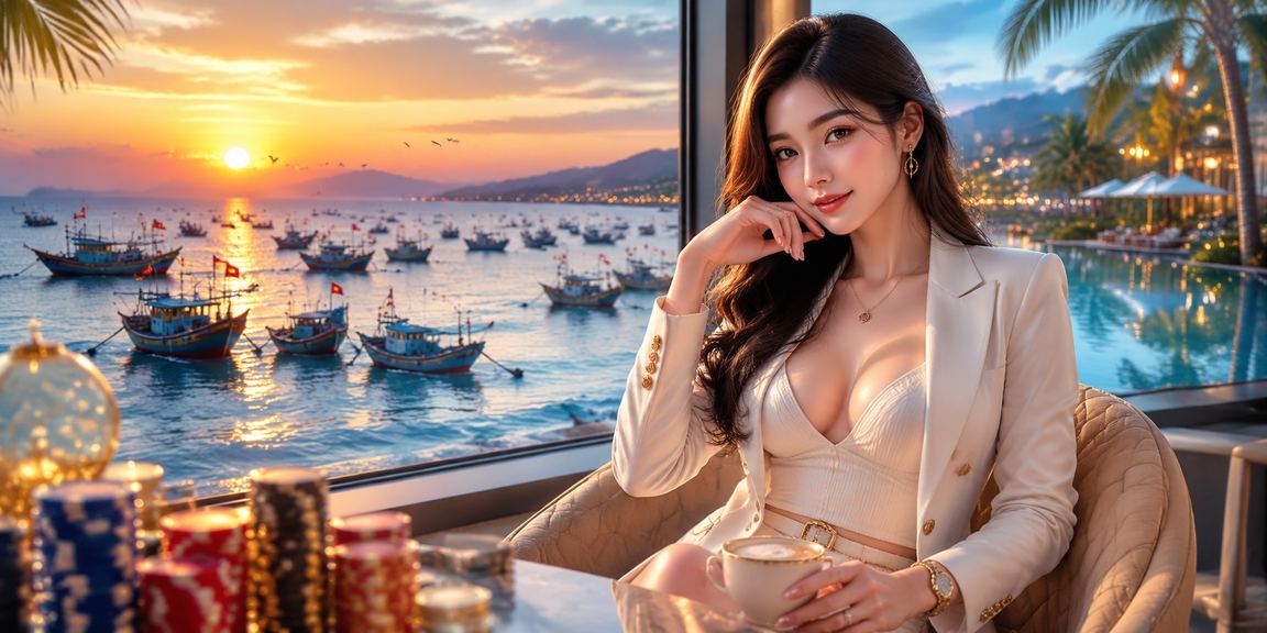 Người dùng ở Mũi Né xem kết quả cược trong lúc uống cà phê buổi sáng